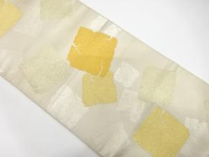 アンティーク　破れ色紙模様織り出し袋帯（材料）